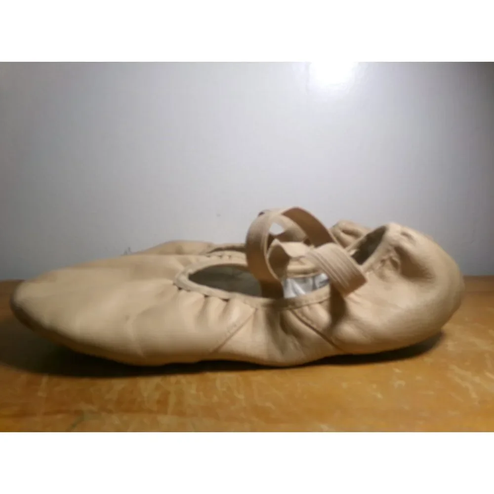 Pre-Owned Dance Ballet Shoes Danz N Motion 357 8M Adult Pink Leather Split Sole